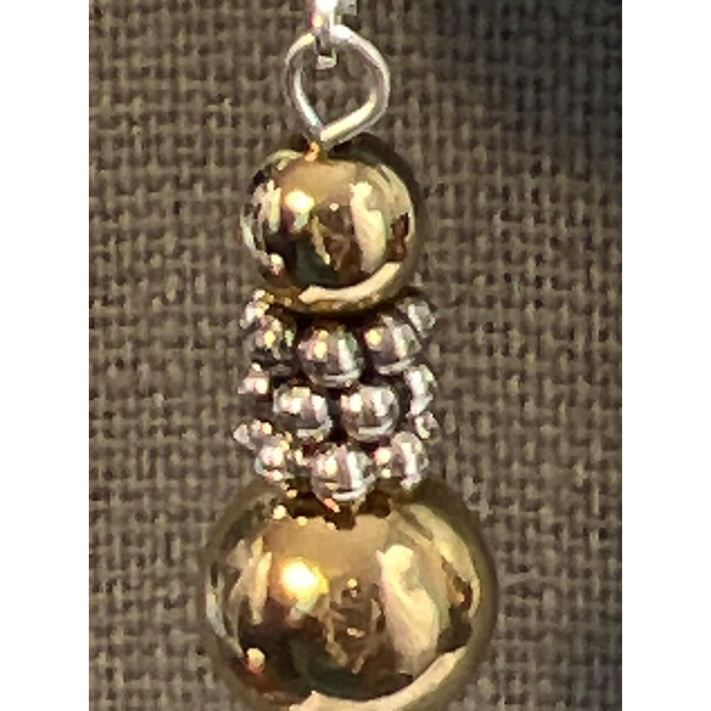 Gold Beaded Earrings
